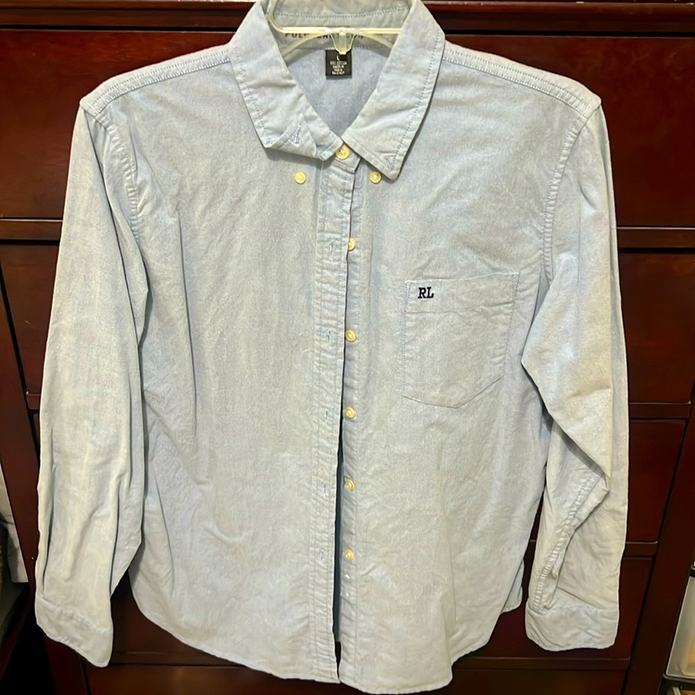Polo Jeans Denim Button Up (size L)
